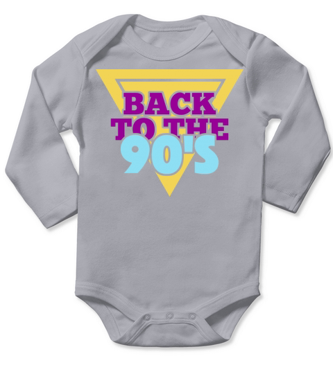 Retro 90s Nineties Era Vintage 1990s Long Sleeve Baby One-Piece