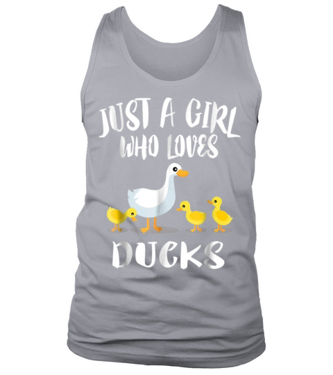 Just A Girl Who Loves Ducks T-Shirt Duck Owner Lov Men's Tank Top