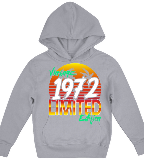 Vintage 1972 Limited Edition 50th Birthday Kids Hoodie