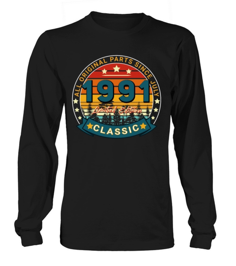 July 1991 Vintage Gift Idea Men's Long Sleeve
