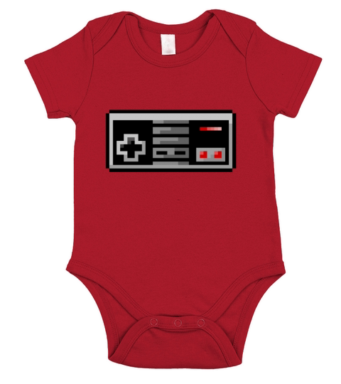 8Bit Controller Nintendo game pixelart NES Short Sleeve Baby One-Piece