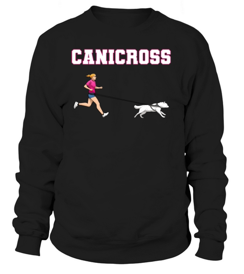Canicross train dog sport dog sport dog runner Women's Sweatshirt