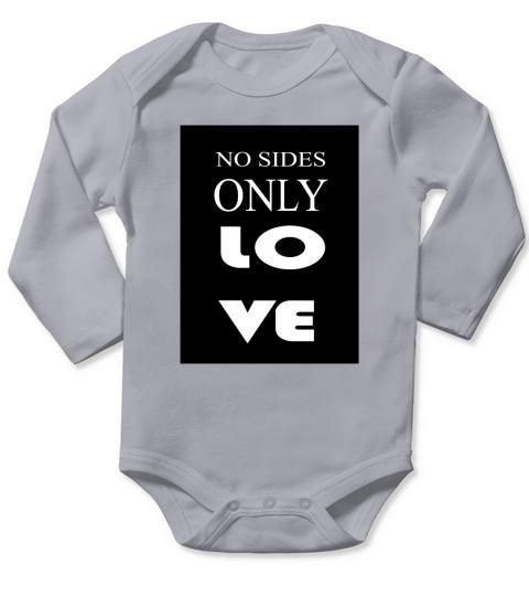 No sides ONLY LOVE LGBT Long Sleeve Baby One-Piece