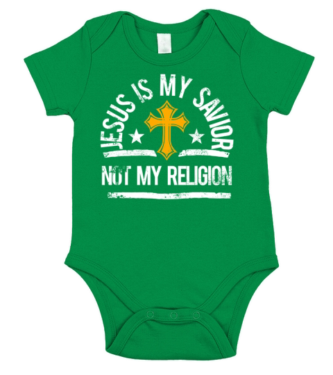Jesus is My Savior Short Sleeve Baby One-Piece