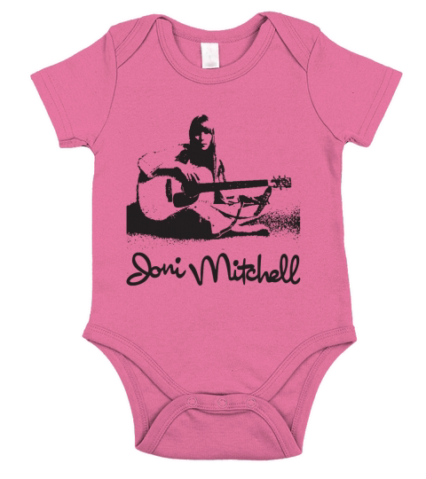 Joni Mitchell Tshirt Short Sleeve Baby One-Piece