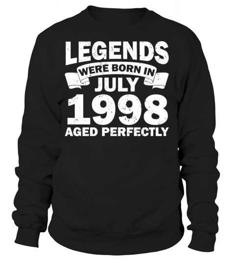 23rd Birthday July Year 1998 Gift Idea Women's Sweatshirt