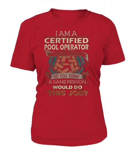 CERTIFIED POOL OPERATOR T-Shirt Woman