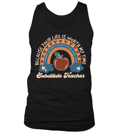 A Cute Substitute Teacher And Vintage Gift Idea Men's Tank Top