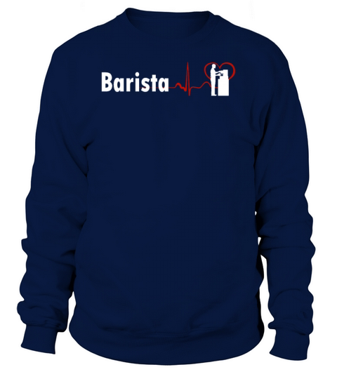 STYLISH BARISTA HEARTBEAT DESIGN Women's Sweatshirt