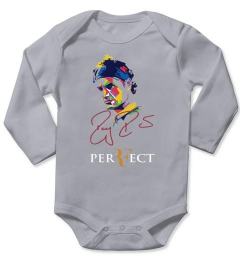 Perfect Roger Federer Long Sleeve Baby One-Piece