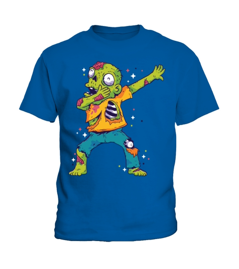 Dabbing Zombie Shirt Halloween Girls Boys Kids Dab Kids T-Shirt