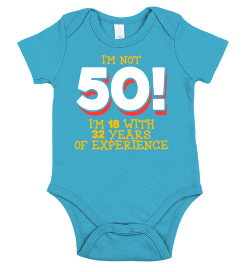 50th Funny Birthday Party Apparel Short Sleeve Baby One-Piece