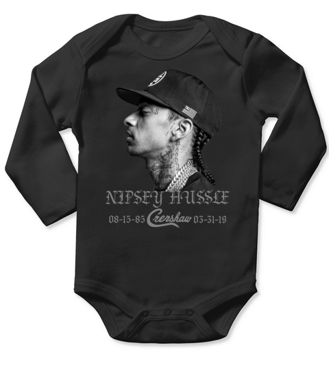 RIP Nipsey Hussle - Unisex Long Sleeve Long Sleeve Baby One-Piece