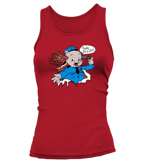Joe Joegan Porky Pig Thats All Folks Tank top Woman