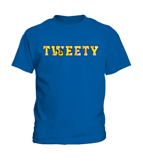 Looney Tunes Tweety Camouflage Typography Kids T-Shirt