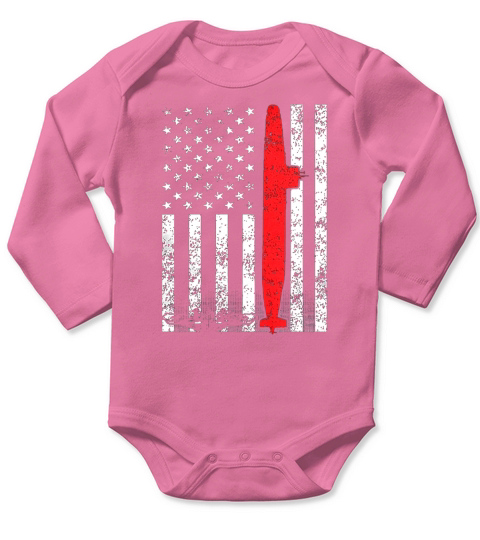 United States Submariner Flag Long Sleeve Baby One-Piece