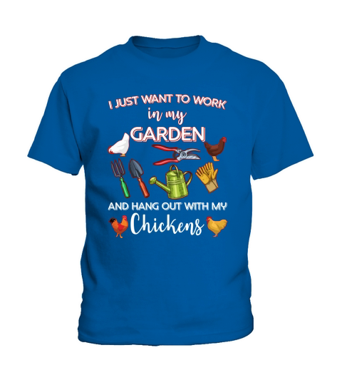 I JUST WANT TO WORK IN MY GARDEN Kids T-Shirt