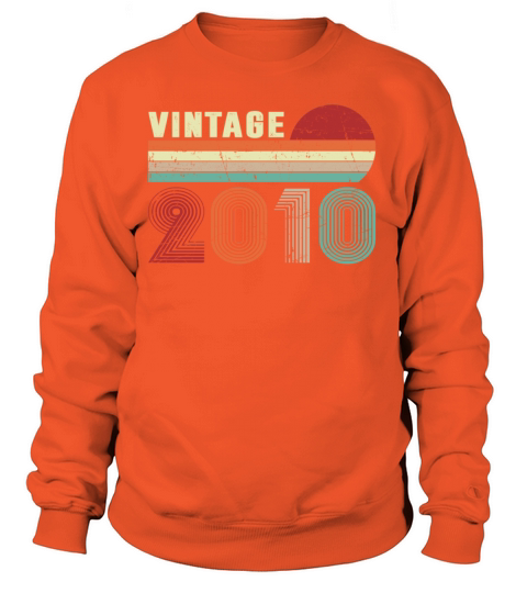 Vintage 2010 Funny 10 Years Old Kids 10th Birthday Women's Sweatshirt