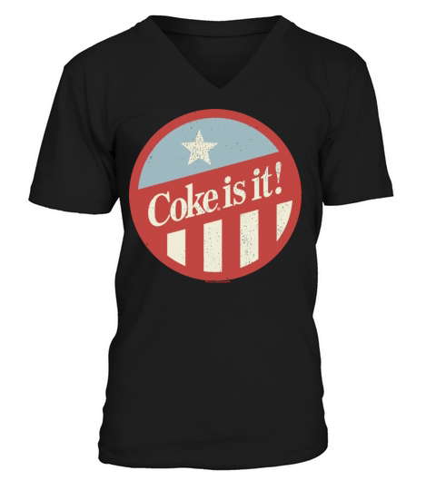 Coca-Cola Coke It Is Circle LogoGift Tee Men's V-Neck T-shirt