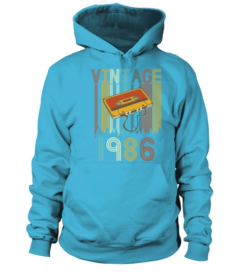 Vintage 1986 Retro Men's Hoodie
