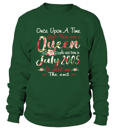 July Girl 2005 T Shirt 14 Years Old 14th Birthday Women's Sweatshirt