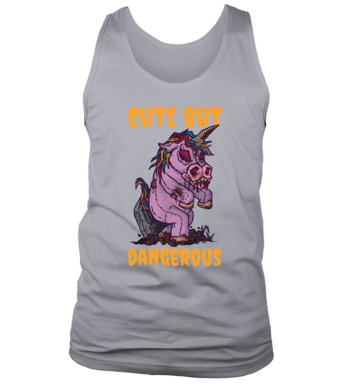 Cute But Dangerous Scary Unicorn Halloween Costume Men's Tank Top