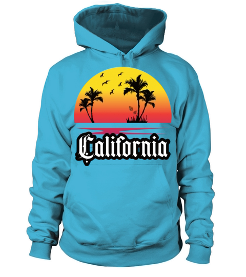 California Summer vibes for the beach with palms Women's Hoodie