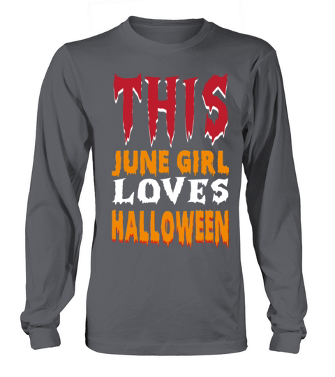 THIS JUNE GIRL LOVES HALLOWEEN Women's Long Sleeve