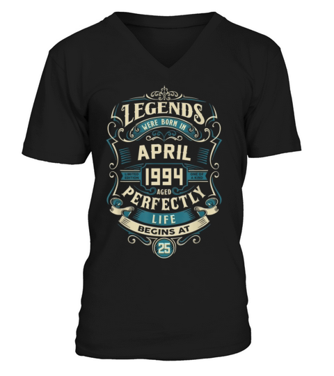 Retro Vintage April 1994 birthday Men's V-Neck T-shirt