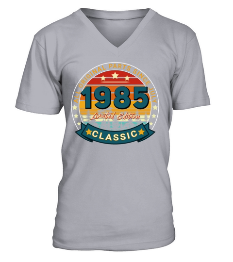 July 1985 Vintage Gift Idea Men's V-Neck T-shirt