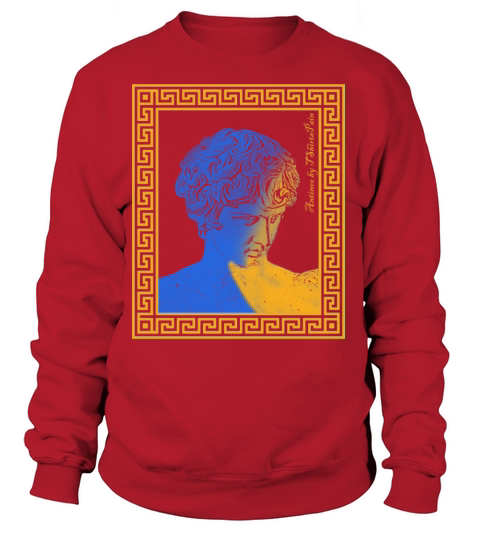 Antinoo yellow and blue Women's Sweatshirt