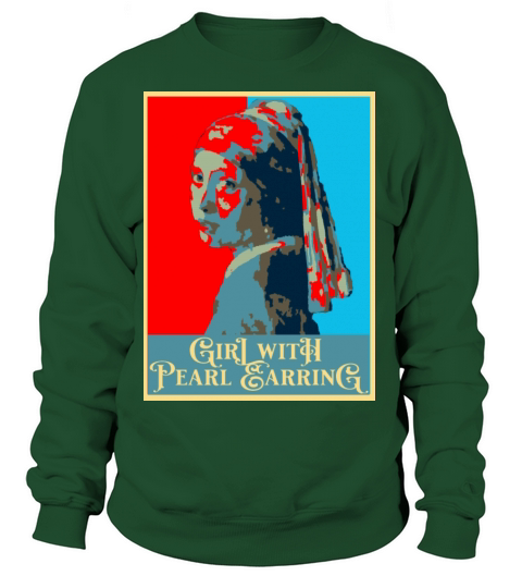 Merry Christmas Girl with pearl earring Women's Sweatshirt