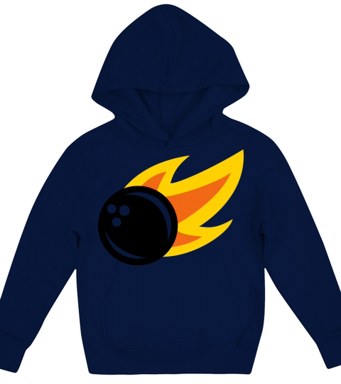 bowling ball alight Kids Hoodie