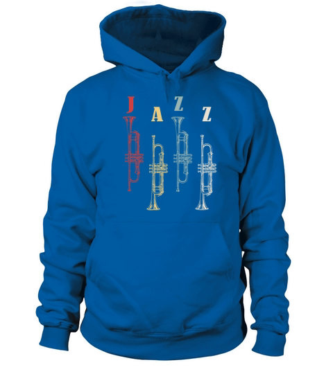 JaZz Trumpet Retro Color Motif Women's Hoodie