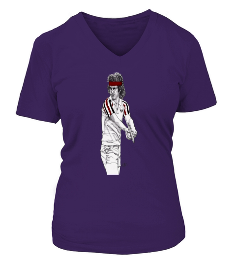 tennis mcenroe V-neck T-Shirt Woman