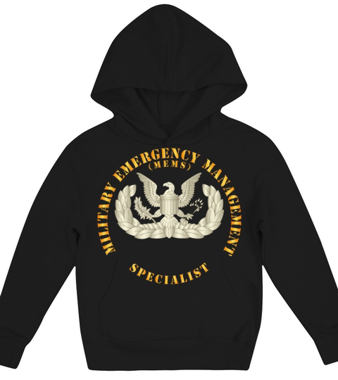 Military Emergency Management Specialist Basic Kids Hoodie