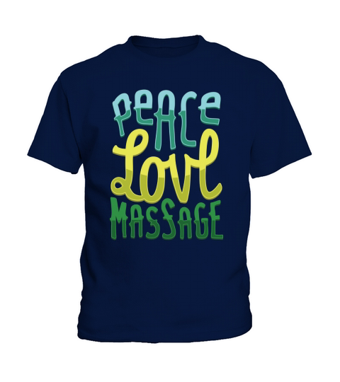 Peace Love Massage For Massage Therapists  - Ladies Flowy Tank Kids T-Shirt