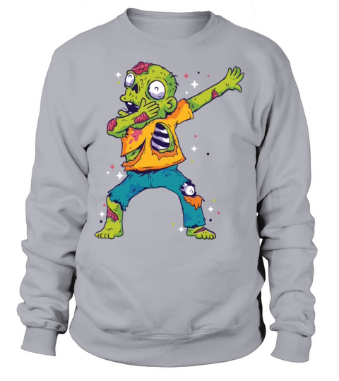 Dabbing Zombie Shirt Halloween Girls Boys Kids Dab Men's Sweatshirt