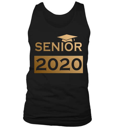 Senior 2020 Golden Color design gift idea Men's Tank Top