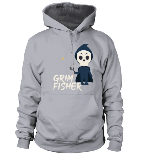 Halloween Fishing Grim Fisher Reel Fisherman Catch Women's Hoodie