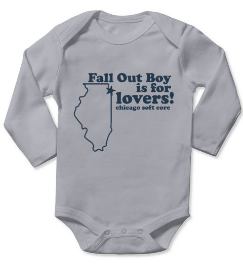 Fall Out Boy Is For Lovers Chicago Long Sleeve Baby One-Piece