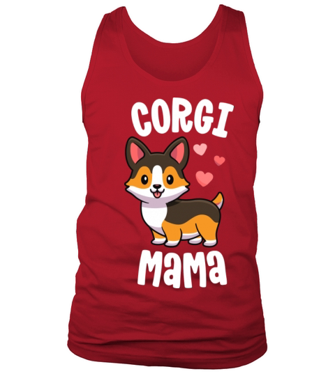Corgi Mom Shirts For Women Dog Mama Red Tricolor C Men's Tank Top