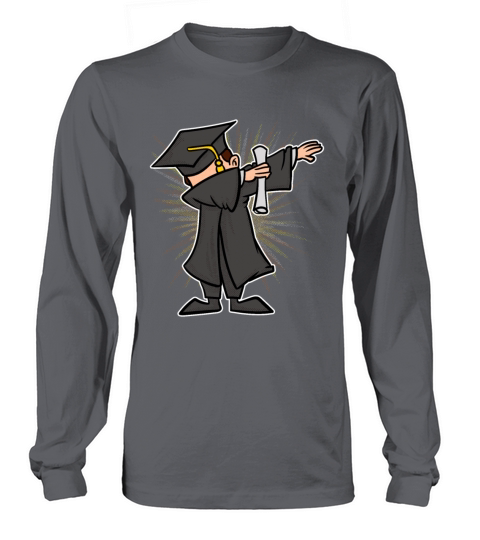 Dabbing Graduate Tee Cute Student Gift TShirt Women's Long Sleeve