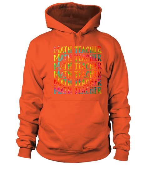 Funny Math Teacher Rainbow Back To School Supplies Women's Hoodie