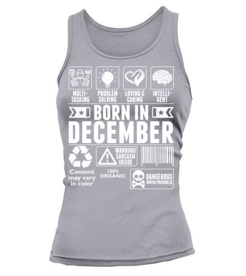 Born In December Tshirt Women's Tank Top
