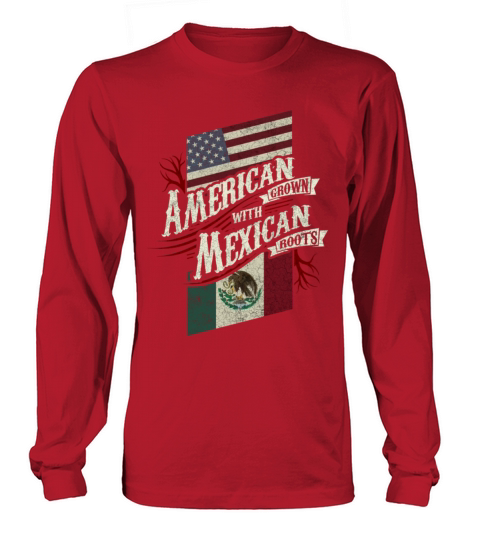 American Grown with Mexican Roots Women's Long Sleeve