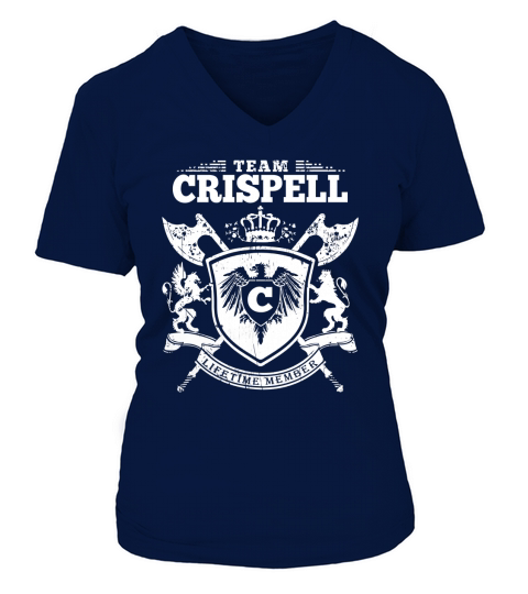 Team Crispell  Lifetime Member V-neck T-Shirt Woman