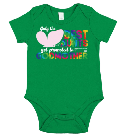 Only The Best Aunts Get Promoted Short Sleeve Baby One-Piece
