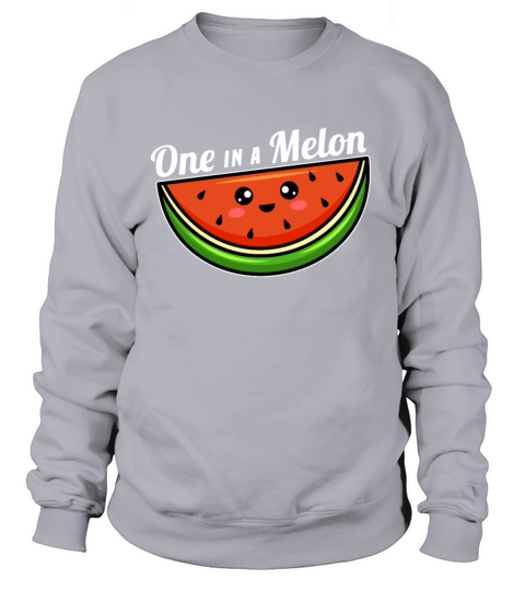 One in a Melon Party funny Family Watermelon gift Women's Sweatshirt