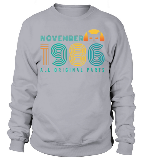 Born November 1986 Cat Vintage Men's Sweatshirt
